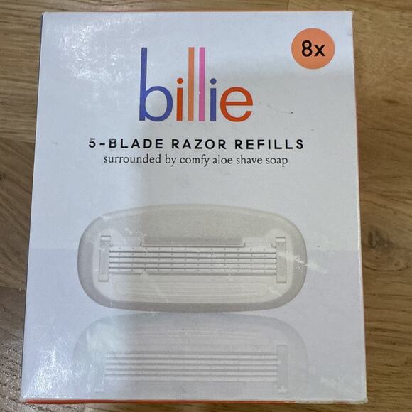 Billie Women’s Razor Refill Blades 5-Blade Cartridges - 8 1 Count (Pack of 8) - Picture 1 of 2